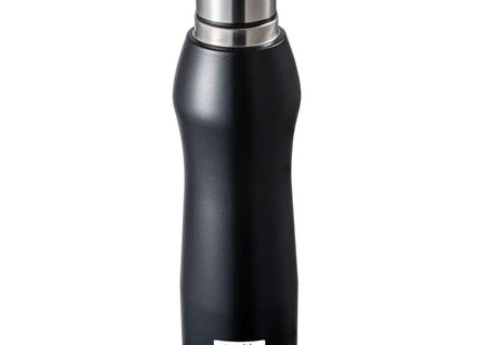 GIBRALTAR Trinkflasche, 500 ml, Silber-Schwarz, Elegant & Funktional TK Gruppe® Grosshandel 