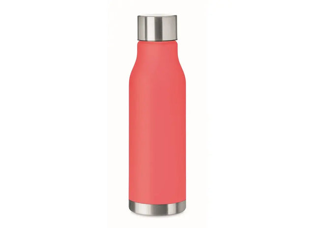 GLACIER RPET Eco-Flasche 600ml in Transparent Rot - Dauerhaft und Ansprechend TK Gruppe® Grosshandel 