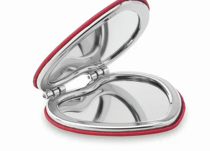 GLOW HEART Make-up Spiegel in Rot - Romantisch & Funktionell, 100 Zeichen TK Gruppe® Grosshandel 