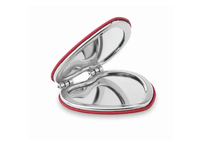 GLOW HEART Make-up Spiegel in Rot - Romantisch & Funktionell, 100 Zeichen TK Gruppe® Grosshandel 