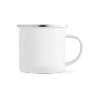 GOTZE SUB Emailletasse 350 ml - Weiß, Ideal für Sublimation & Personalisierung TK Gruppe® Grosshandel 