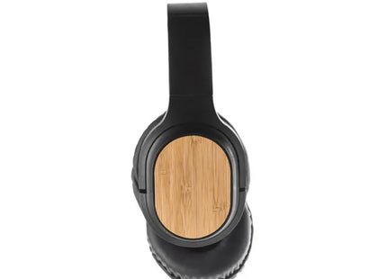 GOULD Kabellose Ohrhörer aus Bambus und ABS - Tiefschwarz TK Gruppe® Grosshandel 