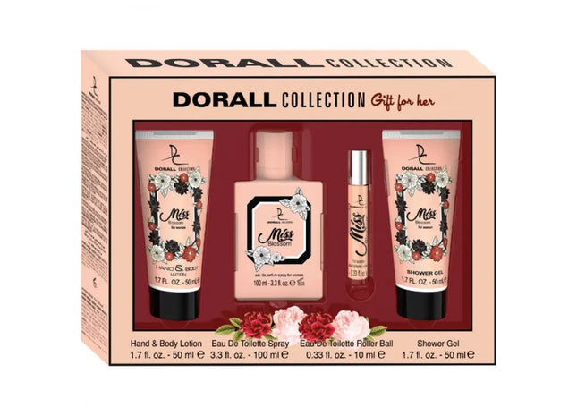 GP Dorall Miss Blossom 4-Piece Women's Fragrance Set - Delicate Floral Ensemble TK Gruppe® Grosshandel 