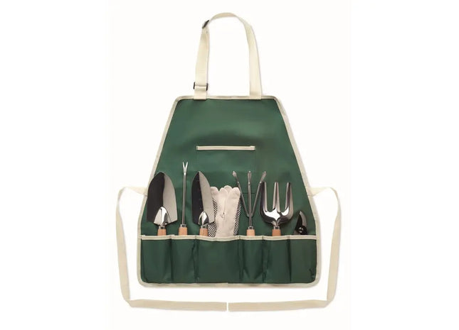 GREENHANDS Gartenset mit Schürze – Grün, ideal für Hobbygärtner TK Gruppe® Grosshandel 