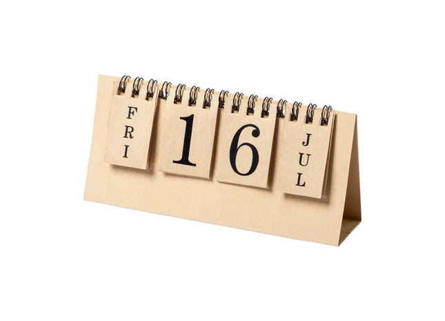 Gadner Ewiger Kalender - Nachhaltiger und stilvoller Holzkalender in natürlicher Optik TK Gruppe® Grosshandel 