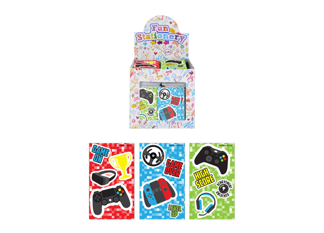 Gamer Notizbücher 9,3 x 5,5 cm, 3er Set in verschiedenen Designs – Perfekt für Notizen und Skizzen TK Gruppe® Grosshandel 