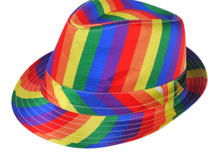 Gangsterhütte Pride für Erwachsene - Regenbogen Kostümzubehör TK Gruppe® Grosshandel 