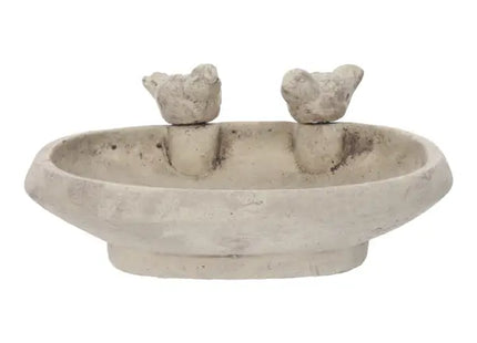 Garten Vogelbad, ca. 27x20cm - Schaffen Sie eine Oase für Vögel in Ihrem Garten TK Gruppe® Grosshandel 