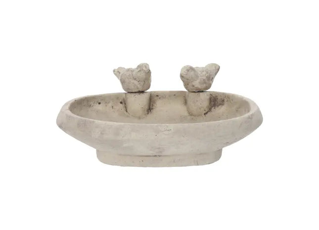 Garten Vogelbad, ca. 27x20cm - Schaffen Sie eine Oase für Vögel in Ihrem Garten TK Gruppe® Grosshandel 