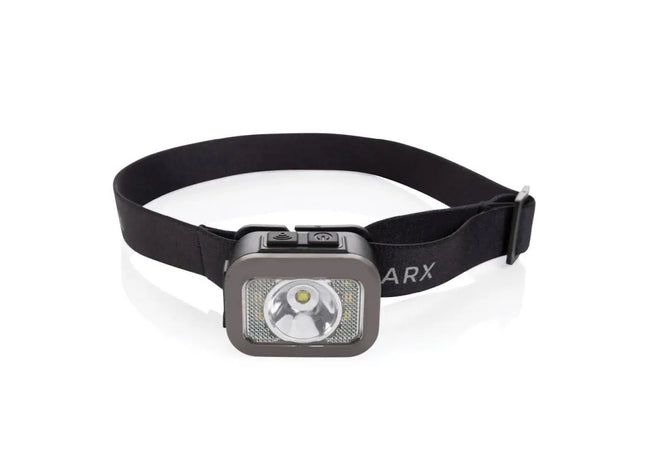 Gear X Hochleistungs-Stirnlampe aus RCS rPlastik in Schwarz-Grau TK Gruppe® Grosshandel 