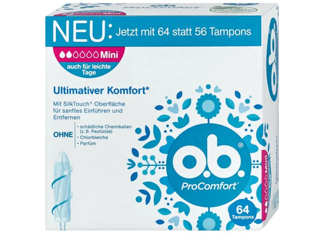 Geburtshilfe-Tampons Pro Comfort Mini, 64 Stück – Sanfter Schutz und Komfort TK Gruppe® Grosshandel 