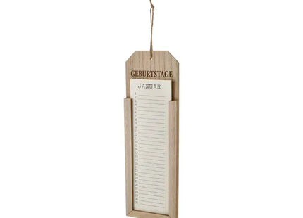 Geburtstags-Erinnerungstafel zum Aufhängen, Format 12x38cm TK Gruppe® Grosshandel 