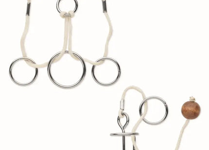 Geduldsspiele-Set CONNECTION - Silber: 4 knifflige Denkspiele für endlosen Spaß TK Gruppe® Grosshandel 
