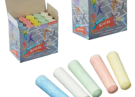 Gehwegkreide-Set, 15 Stück - Kreatives Outdoor-Malen TK Gruppe® Grosshandel 