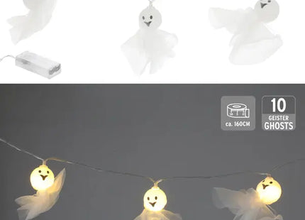 Geister LED Lichterkette, Deko-Licht, 160cm Länge, Stimmungslicht TK Gruppe® Grosshandel 