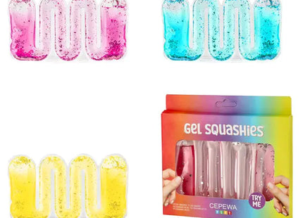 Gel-Quetschbälle, 3er Set - Weiche, drückbare Entspannungshilfen TK Gruppe® Grosshandel 