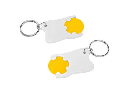 Gelb-Weißer Zahnform 1€-Chiphalter – Originell & Funktionell TK Gruppe® Grosshandel 