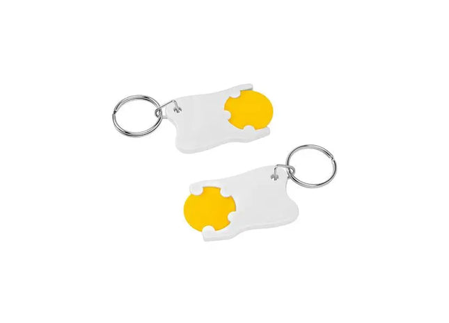 Gelb-Weißer Zahnform 1€-Chiphalter – Originell & Funktionell TK Gruppe® Grosshandel 