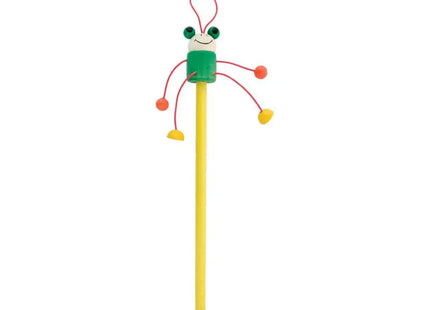 Gelb-grüner Farm-Frosch-Bleistift: Niedlicher Bleistift mit Froschdesign für farbenfrohes Schreiben TK Gruppe® Grosshandel 