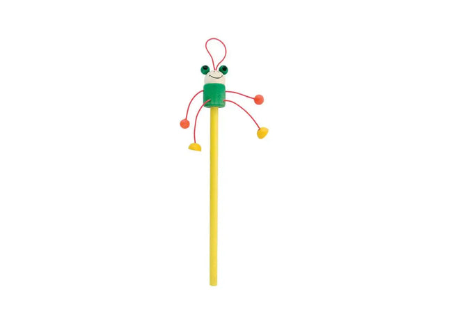 Gelb-grüner Farm-Frosch-Bleistift: Niedlicher Bleistift mit Froschdesign für farbenfrohes Schreiben TK Gruppe® Grosshandel 