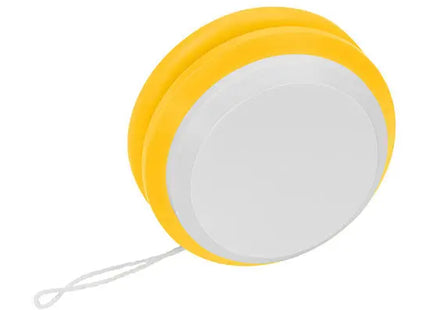 Gelb-weißes Neptun Jo-Jo: Helles und farbenfrohes Spielzeug für Jo-Jo-Enthusiasten TK Gruppe® Grosshandel 