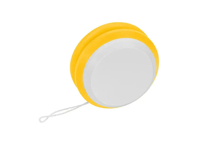 Gelb-weißes Neptun Jo-Jo: Helles und farbenfrohes Spielzeug für Jo-Jo-Enthusiasten TK Gruppe® Grosshandel 