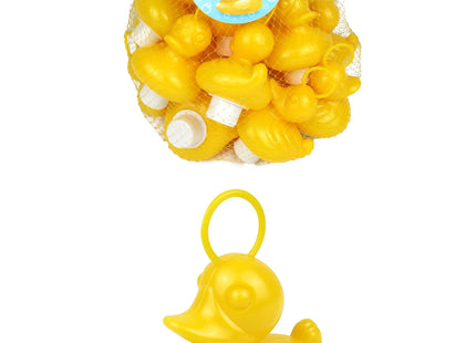 Gelbe Ente 7 cm mit Haken, Beschwert – ideal für Teich und Dekoration TK Gruppe® Grosshandel 
