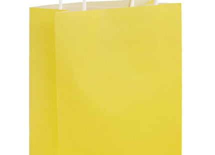 Gelbe Tragetasche mit Henkeln, 14x21x7 cm - Ideal für Geschenk & Alltag TK Gruppe® Grosshandel 