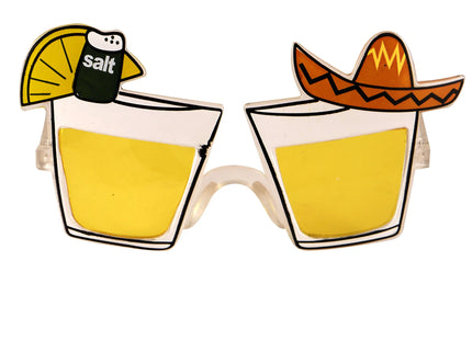 Gelbe mexikanische Sonnenbrille für Erwachsene - Uv-Schutz, trendiges Design TK Gruppe® Grosshandel 