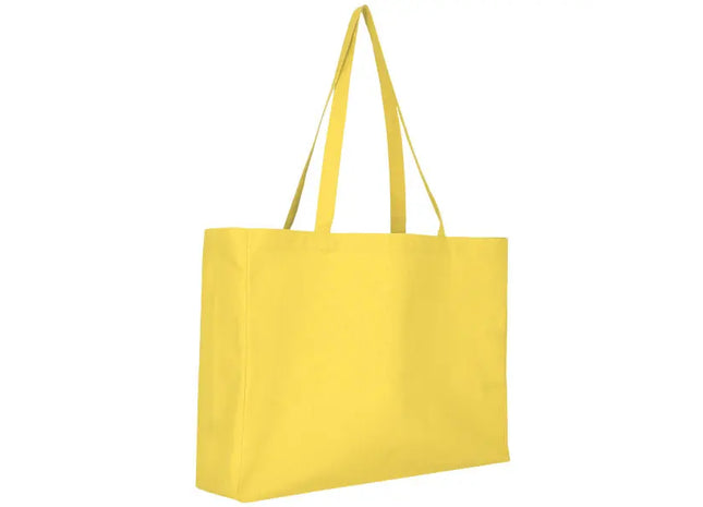 Gelber Baumwoll-Shopper – umweltfreundlich, robust, stilvoll, ideal für Einkäufe und Alltag TK Gruppe® Grosshandel 