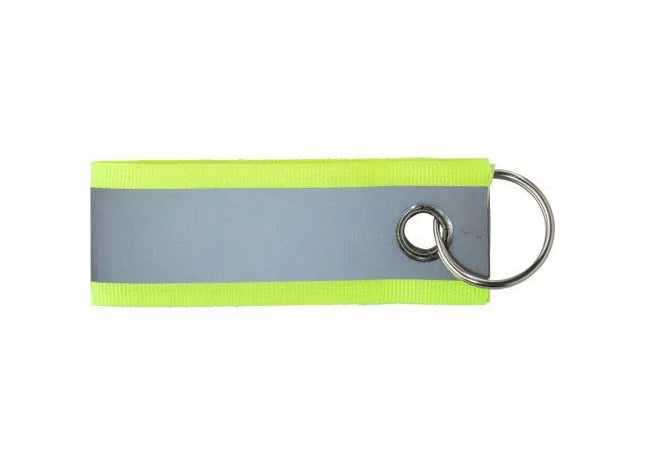 Gelber Reflektierender Polyester-Schlüsselanhänger Aliyah - Sicher & Sichtbar TK Gruppe® Grosshandel 