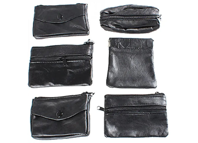 Leder Schlüsseletui/Geldbörse, 6-Fach, Bunte Auswahl, 11cm TK Gruppe® Grosshandel 