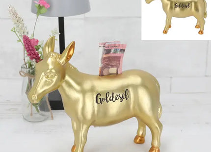 Geldeinhorn-Spardose, ca. 21cm - Niedliches Aufbewahrungsgefäß für Münzen und Scheine TK Gruppe® Grosshandel 