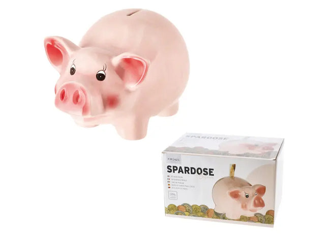 Geldsack Sparschwein Pink XXL, ca. 25cm - Niedliche Spardose für große Ersparnisse TK Gruppe® Grosshandel 
