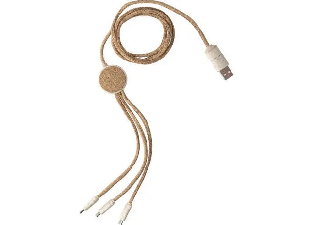 Gemma Edelstahl Ladekabel - Robust in Braun TK Gruppe® Grosshandel 