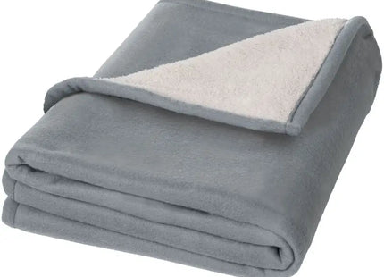 Gemütliche Springwood Doppeldecke - Fleece & Sherpa, Grau-Offwhite TK Gruppe® Grosshandel 