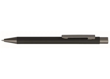 Geradliniger M-Druckkugelschreiber, Schwarz - Ergonomischer, langlebiger Retractable Ballpoint Pen TK Gruppe® Grosshandel 