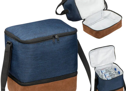 Geräumige 2-Fach Kühltasche - Dunkelblau: Praktisch, Vielseitig, Kühlung für Unterwegs TK Gruppe® Grosshandel 