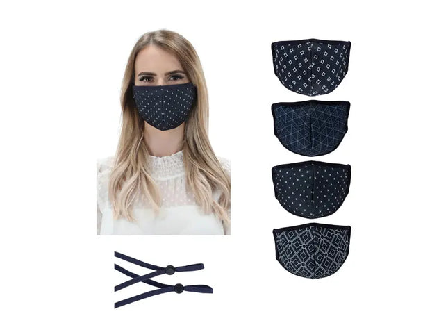 Geschäftsmaske, 4er-Pack - Professionelle Masken für Mund und Nase zum Schutz in geschäftlichen Umgebungen TK Gruppe® Grosshandel 