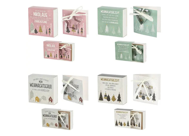 Geschenkset mit Keksausstechern, 4er-Set - Ideal für Backliebhaber TK Gruppe® Grosshandel 
