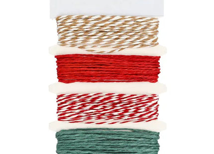 Gestreiftes Geschenkband, 4 Meter, Dekoratives Verpackungsaccessoire - 100 Zeichen TK Gruppe® Grosshandel 