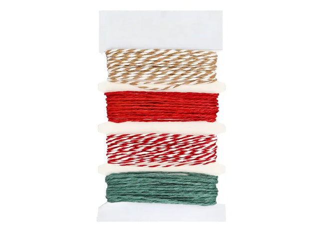 Gestreiftes Geschenkband, 4 Meter, Dekoratives Verpackungsaccessoire - 100 Zeichen TK Gruppe® Grosshandel 