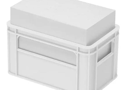 Getränkekasten Zettelbox in Weiß mit Weißem Papier – Originelles Bürozubehör TK Gruppe® Grosshandel 