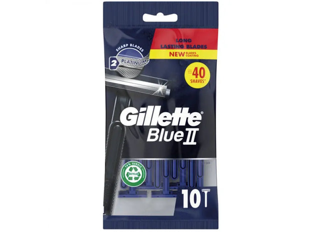 Gillette Blue 2 Einwegrasierer, 10 Stück, Glattrasur TK Gruppe® Grosshandel 
