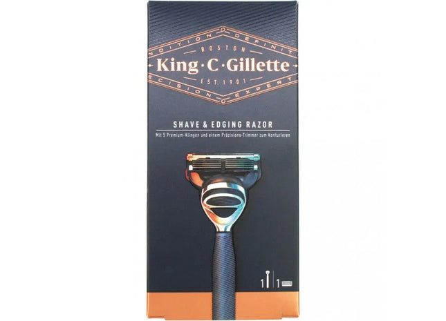 Gillette King C Premium-Rasierer - Elegante Präzisionsrasur für Männer TK Gruppe® Grosshandel 