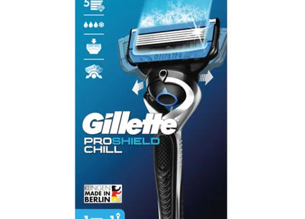 Gillette Proshield Chill Rasierer - Kühltechnologie für eine beruhigende Rasur TK Gruppe® Grosshandel 