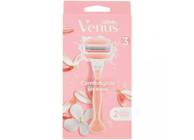 Gillette Venus Spa Breeze Damenrasierer - Mühelose Rasur mit integrierten Gelkissen TK Gruppe® Grosshandel 