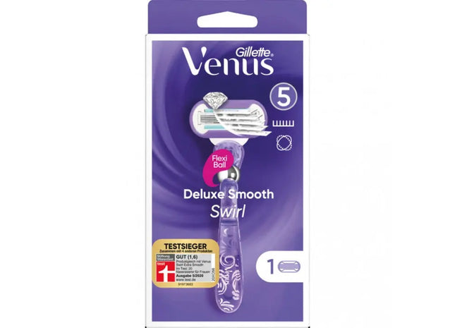 Gillette Venus Swirl Damenrasierer - FlexiBall Technologie für präzise Konturanpassung TK Gruppe® Grosshandel 