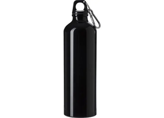 Gio Aluminium-Trinkflasche - Elegantes Schwarz, Robust, 750 ml TK Gruppe® Grosshandel 
