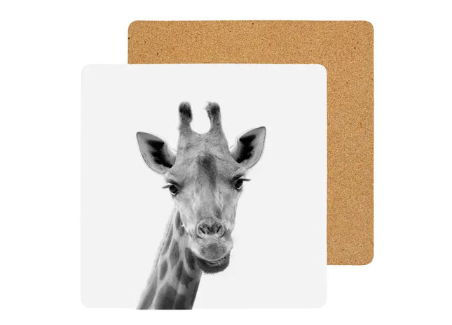 Giraffen-Form Korkuntersetzer - Umweltfreundlicher Tischschutz, ca. 9,5x9,5cm TK Gruppe® Grosshandel 